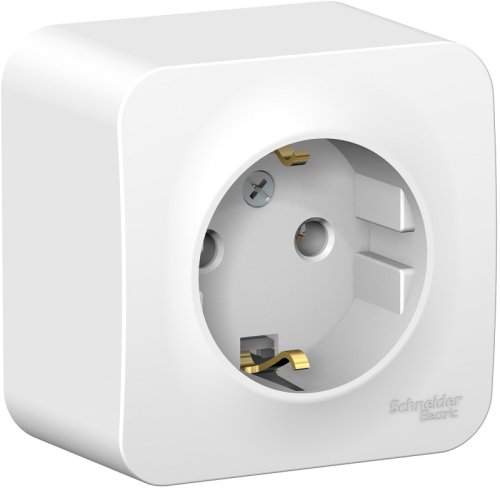 Розетка с заземлением накладная Systeme Electric Blanca 1-м. белый фото Розетка с заземлением накладная Systeme Electric Blanca 1-м. белый картинка